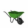Green Pick Up Wheel Barrow 110L